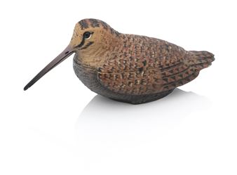 A hand painted silver and enamelled woodcock box - Romeo Miracoli