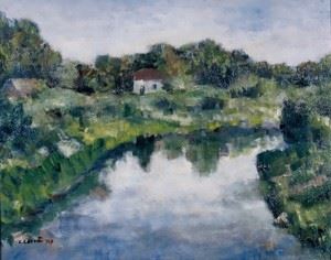 PAESAGGIO SUL FIUME - Carlo 䲹à