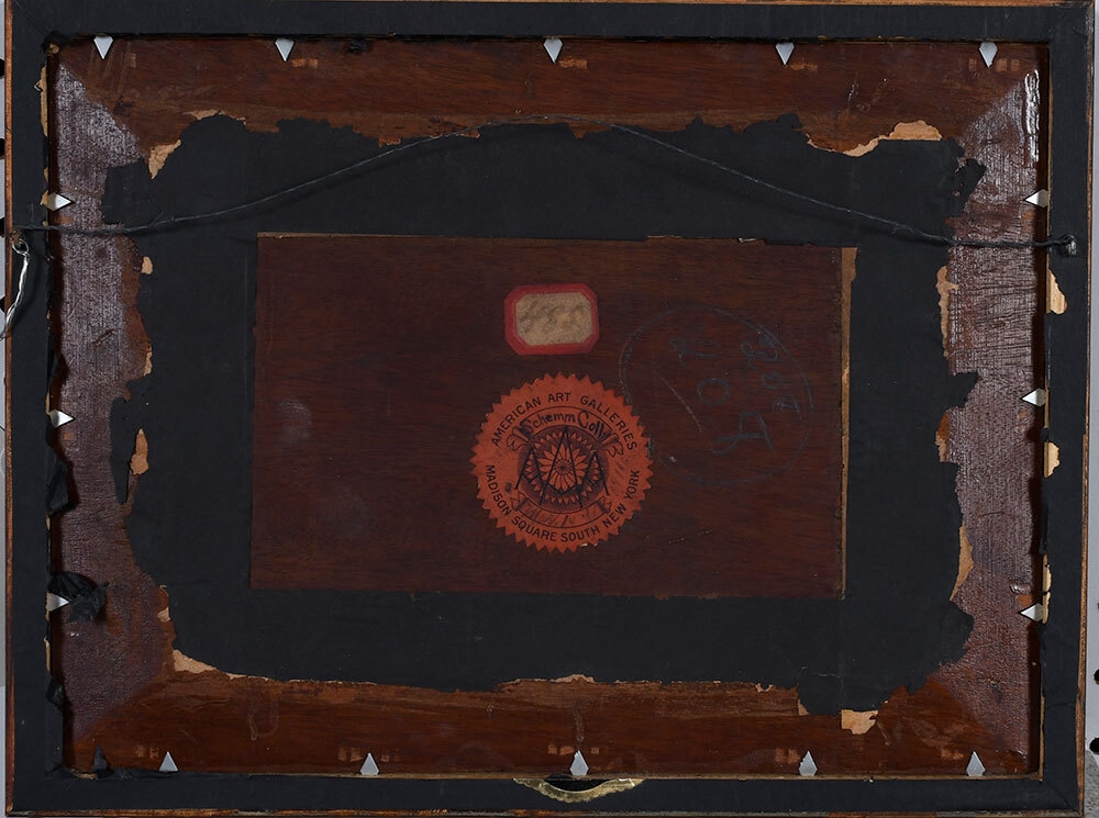 Artwork by Jules Dupré, Cows Watering at Sunset, Made of oil on panel