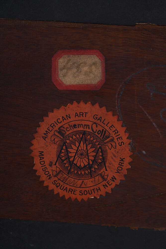 Artwork by Jules Dupré, Cows Watering at Sunset, Made of oil on panel