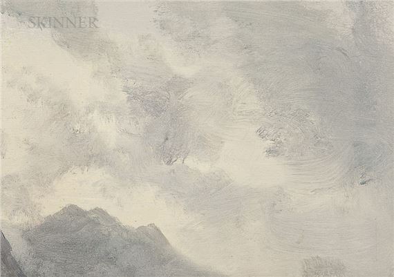 Mountain Peak in Cloud by Albert Bierstadt