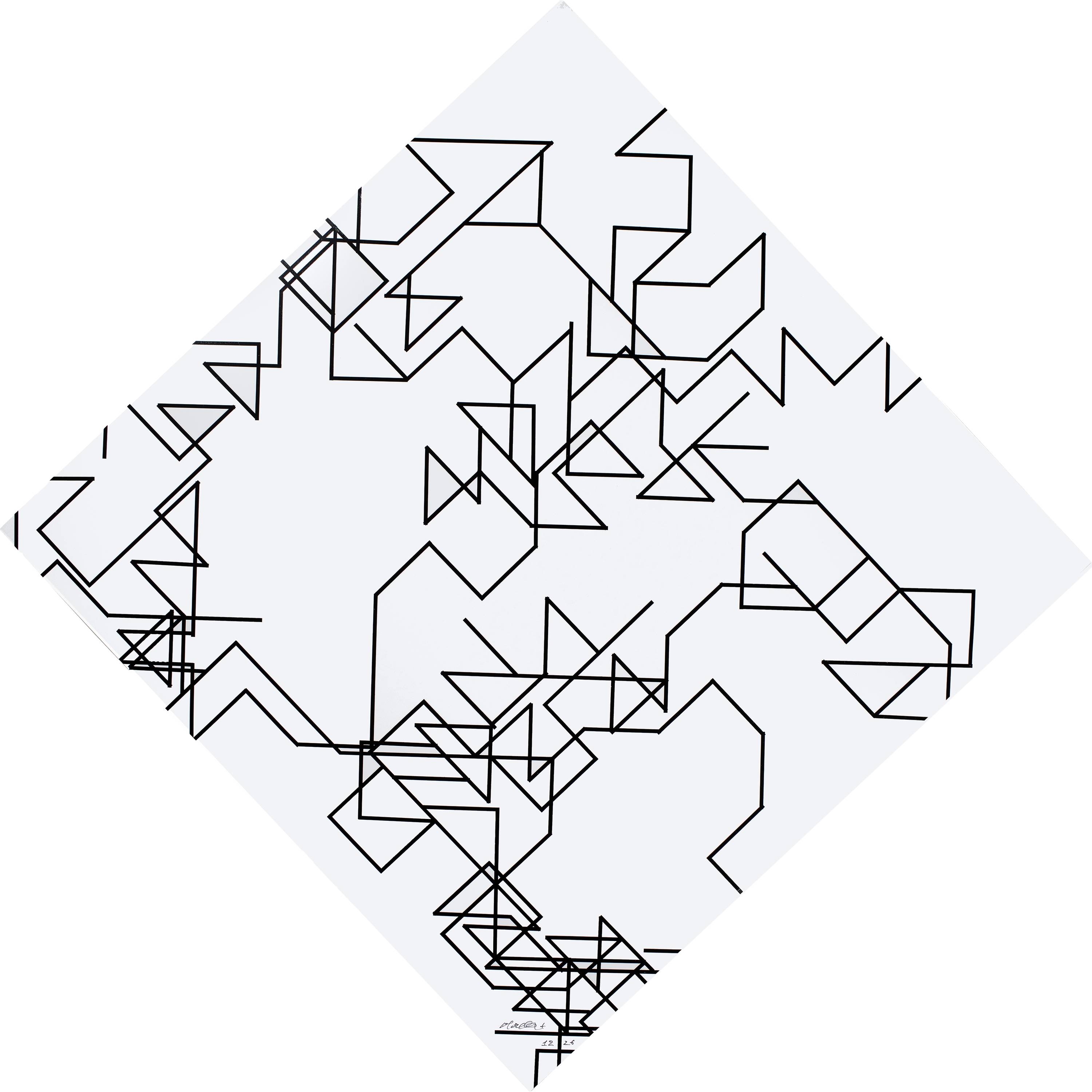 Livre François Morellet – 45 Années Lumière – Édition Signée Par L'artiste – Très Bon état