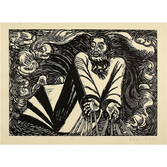 Die Wandlungen Gottes. Sieben Holzschnitte von Ernst Barlach Berlin, Pan-Presse by Ernst Barlach, circa 1921-1922
