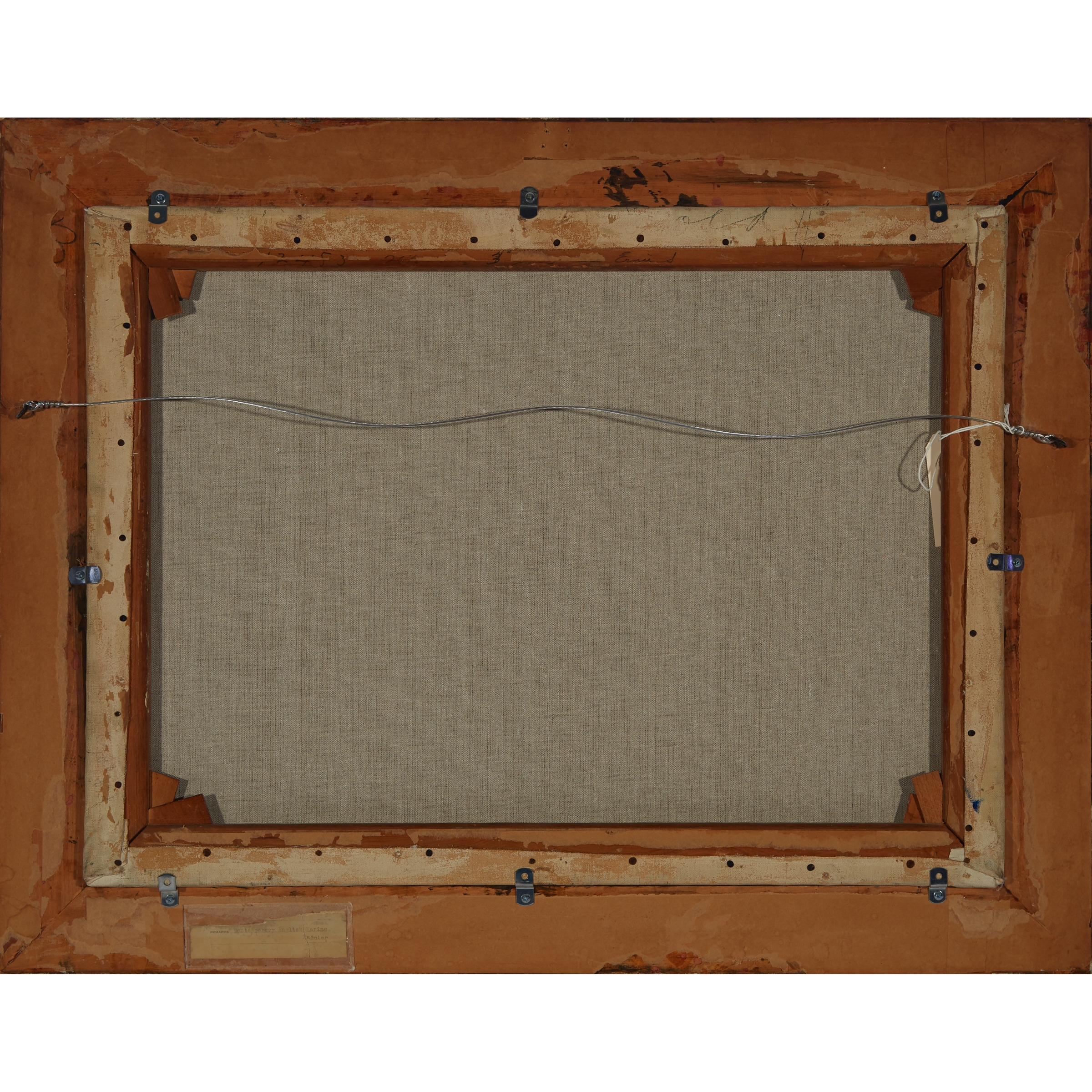 Artwork by Bernard Finegan Gribble, BRITISH SHIPS DEPARTING OFF THE COAST, Made of Oil on canvas