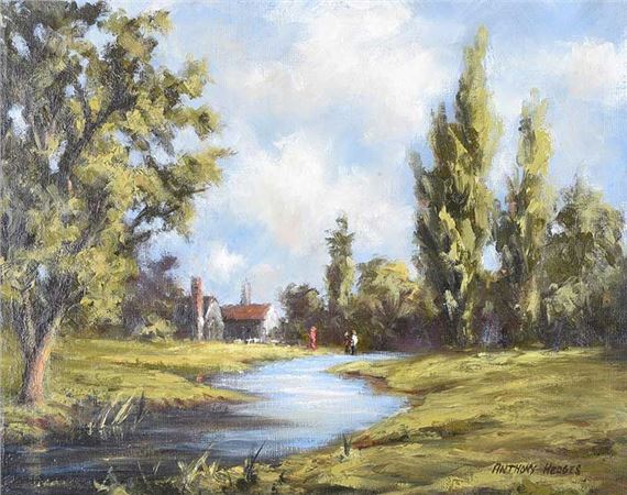 TREES BY THE RIVER by Anthony Hedges