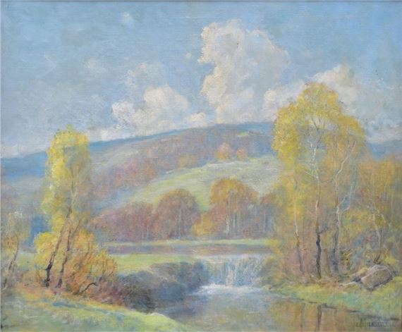 Landscape with Waterfall