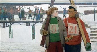 Skiers - A. Yu. Nikich