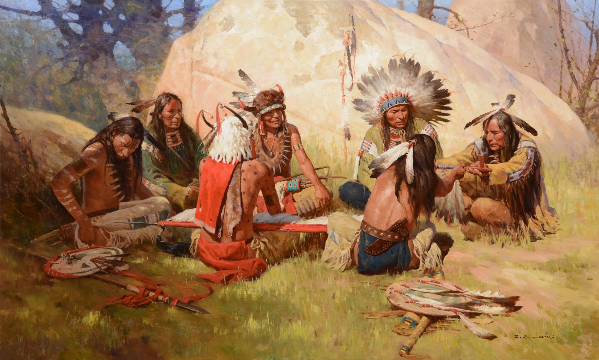 Z.S. Liang | The White Buffalo War Shield | MutualArt