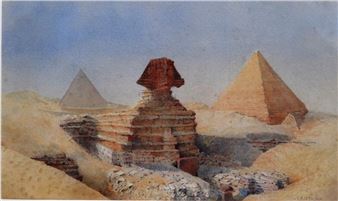 The Sphinx and the pyramids - Alexander Balfour McKechnie