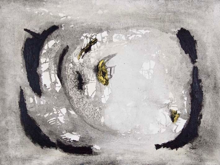 Artwork by Bruna Gasparini, Grande orbita, Made of mixed media on canvas