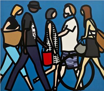 Julian Opie | Walking In Melbourne 1 (2018) | MutualArt