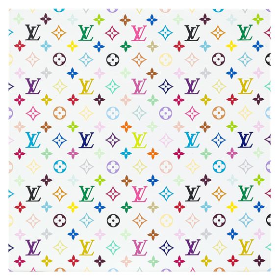 Takashi Murakami, LOUIS VUITTON MONOGRAM MULTICOLORE - WHITE 路易威登字母組合多色標誌-  白色(2007)