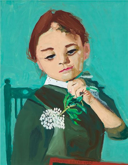 Portrait of a Young Girl by Maxwell Bennett Bates, dated 1969