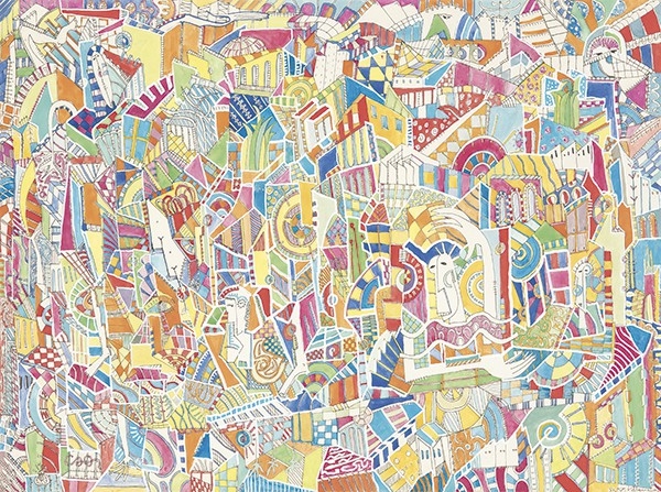 Artwork by Pepe Valencia, El mágico juego de la oca, Made of Gouache on paper