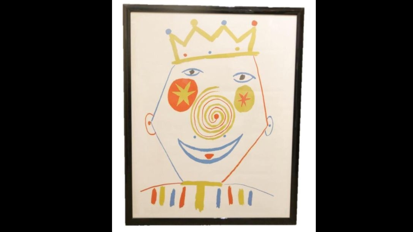 Clown Roi by Pablo Picasso