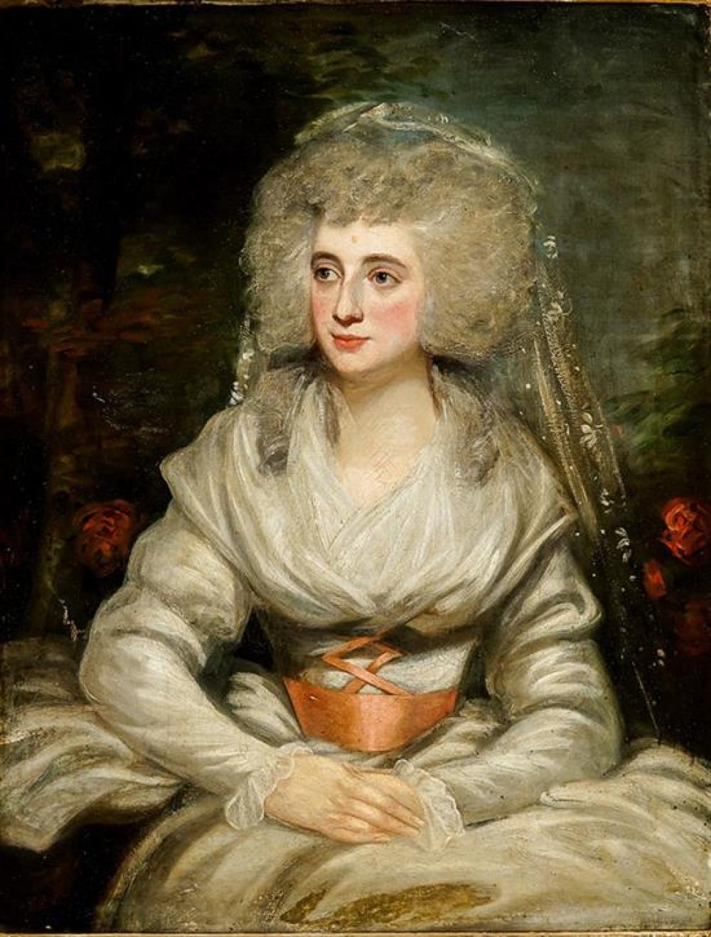 George Romney | Portrait of the First Wife of Willoughby Lacey | MutualArt