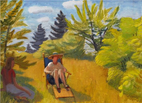 Marion and Jean, Lake Orford by Philip Henry Surrey