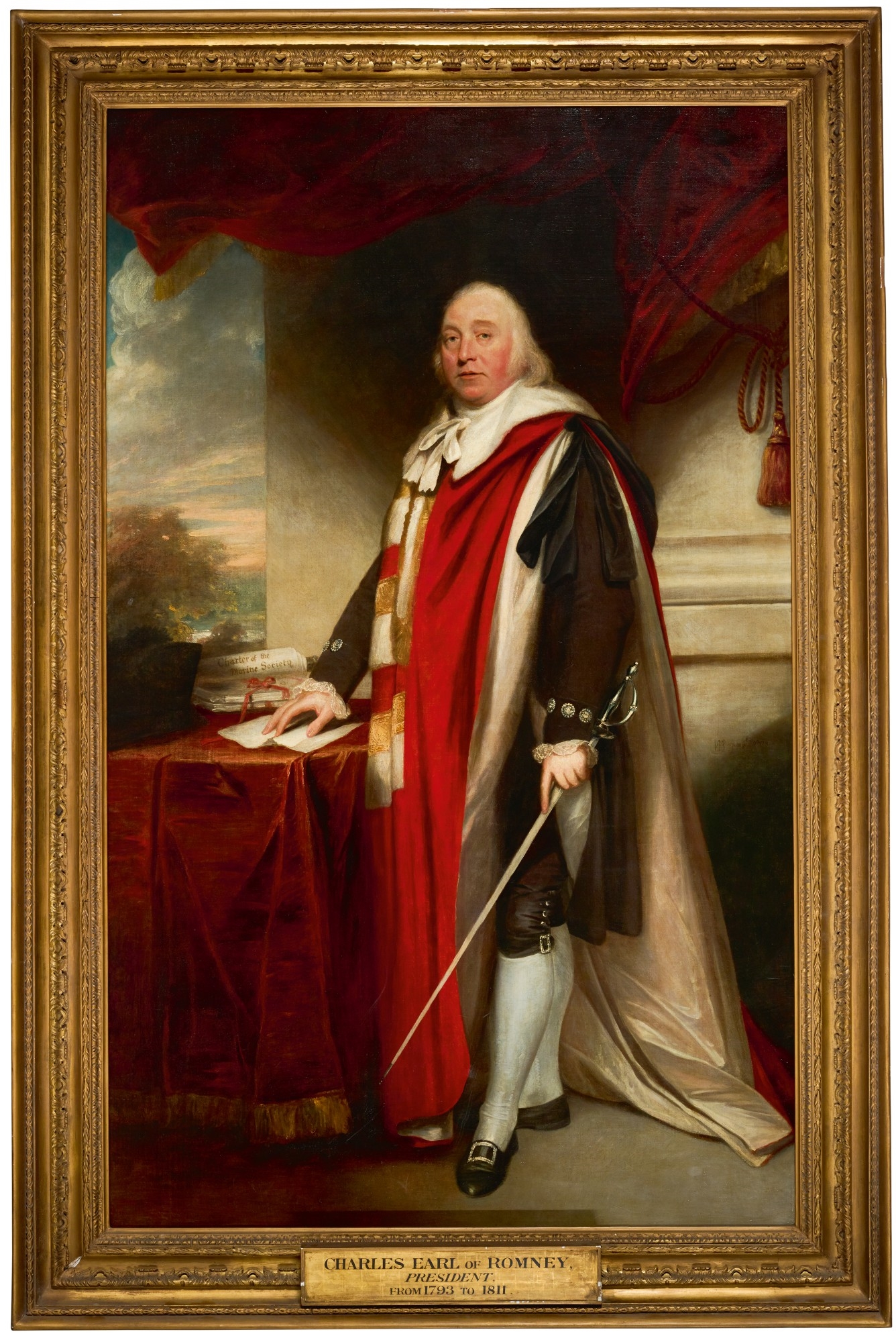 William Beechey PORTRAIT OF CHARLES MARSHAM, 1ST EARL OF ROMNEY (1744