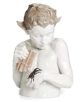 A Ferdinand Liebermann porcelain sculpture, "Schreck" - Ferdinand Liebermann