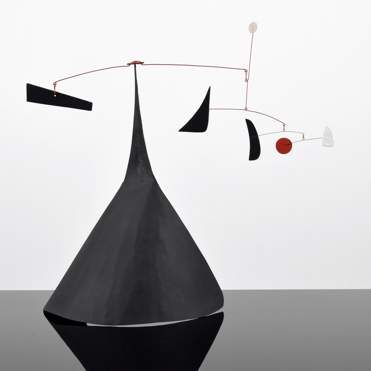 Artwork by Alexander Calder, Alexander Calder Mobile Sculpture, Made of painted sheet metal, wire