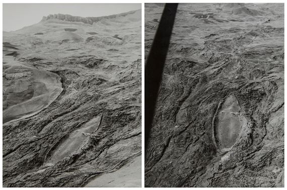 Aerial studies, Mount Ararat and Mount Tunduruk by Ara Güler, 1960