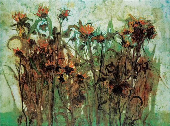 Untitled - Sunflower Bouquet by Gary Ripley, 1993
