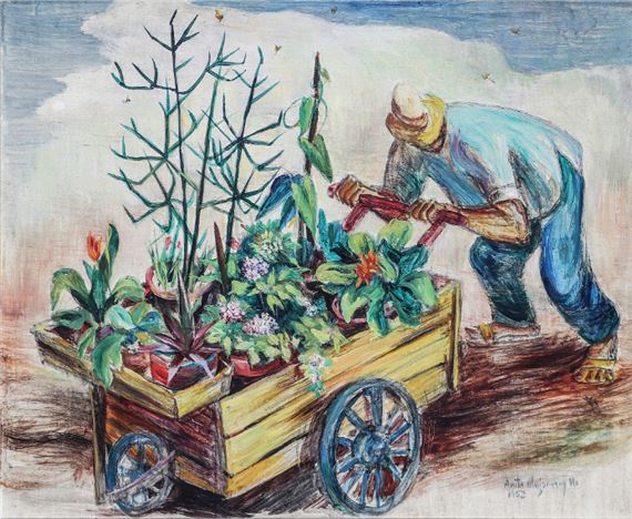 Plant Vendor by Anita Magsaysay-Ho, 1952