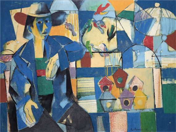 Bird Vendor by Angelito Antonio, 1990