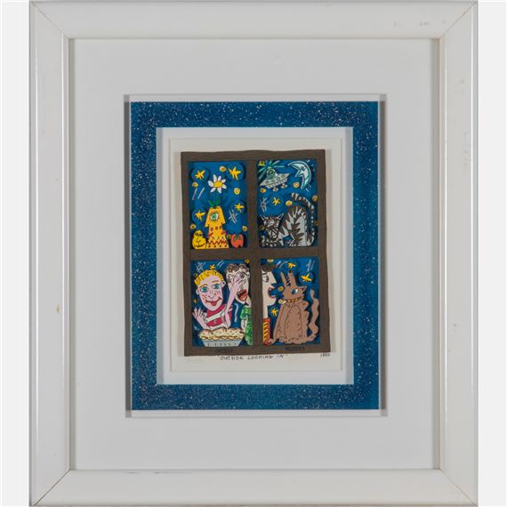 James Rizzi | Outside Looking In (1990) | MutualArt