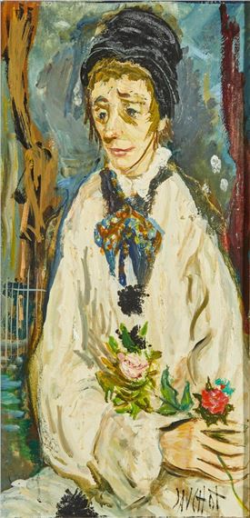 "Personnage à la rose" by Gabriel Dauchot