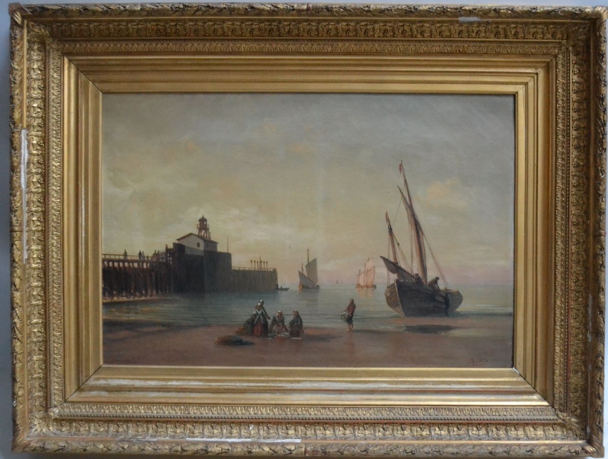 Johan Jacob Bennetter | LE DÉCHARGEMENT DU POISSON (1878) | MutualArt