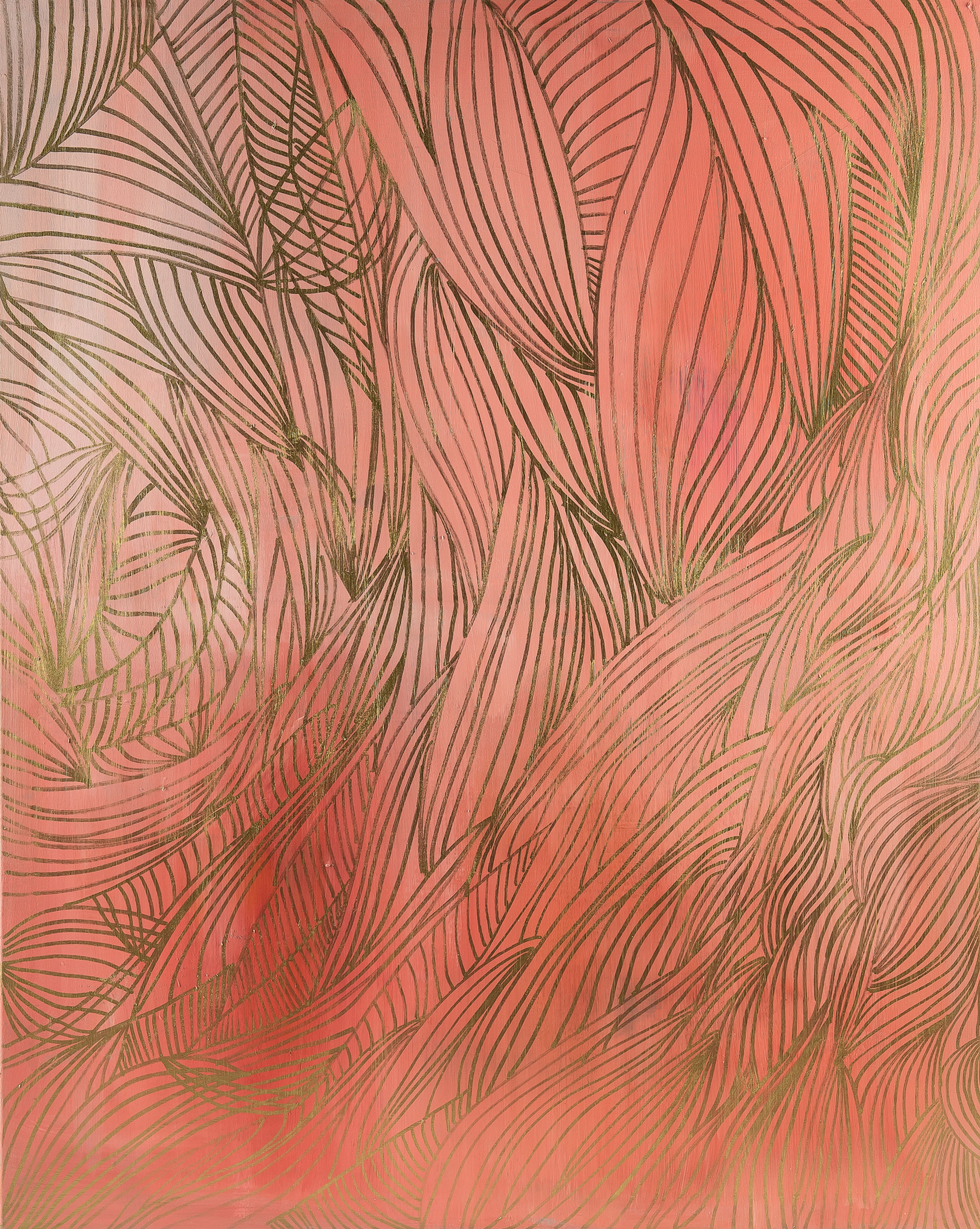 Artwork by Magdalena Lenartowicz, Morelowe marzenie, Made of acrylic on canvas