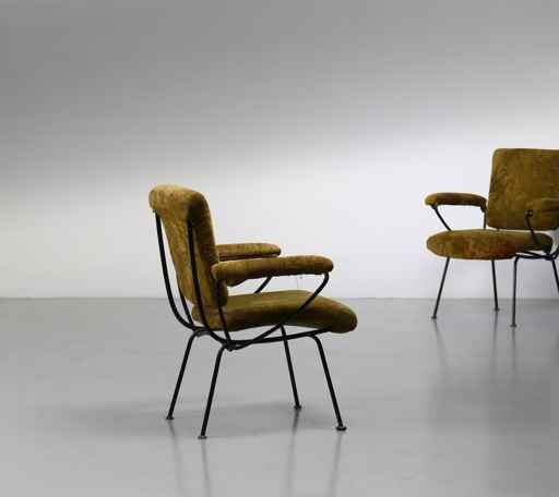 Two works: Du24a model armchair (2) by Gastone Rinaldi, 1956