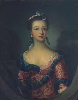 Irish School Portrait of Maria Gunning - Loftus How