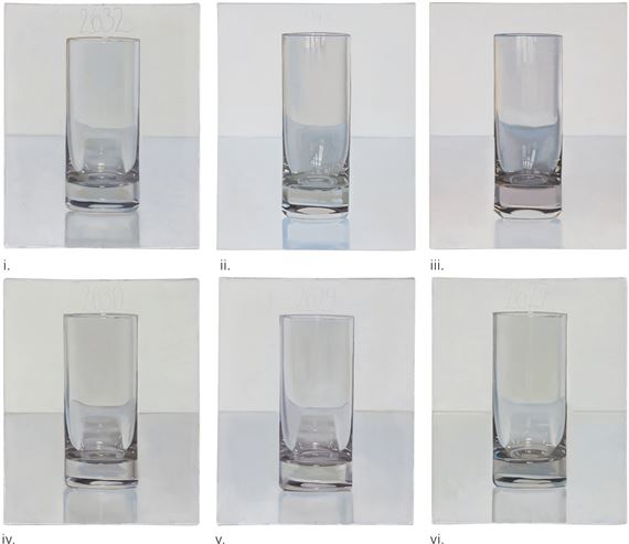 TAG UM TAG GUTER TAG (DAY BY DAY GOOD DAY), NR. 2629 (NIGHT); NR.2632 (NIGHT); NR. 2627 (NIGHT); NR. 1140 (DAY); NR. 2630 (NIGHT); NR. 1143 (DAY) [6 WORKS] by Peter Dreher, dated 2011