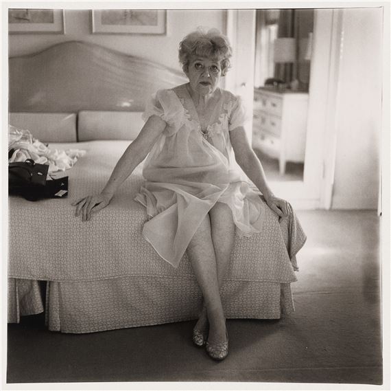 'WOMAN IN HER NEGLIGEE, N. Y. C.' by Diane Arbus, 1966