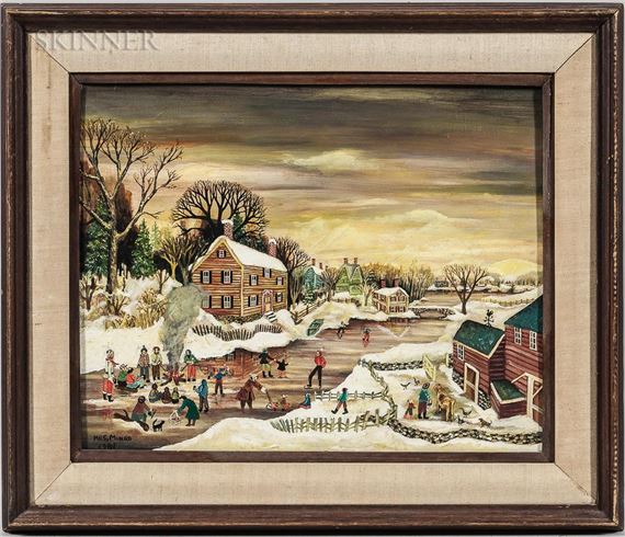 Village in Winter by Janet Munro, 1981