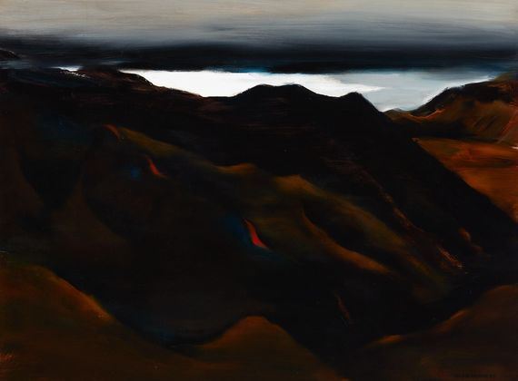Storm in Coromandel Hills by Helen Brown, 1967