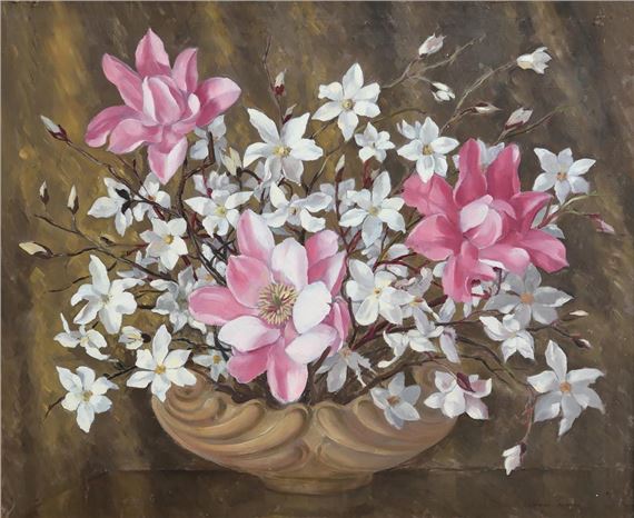 Still Life with Flowers by Desmond Kenny