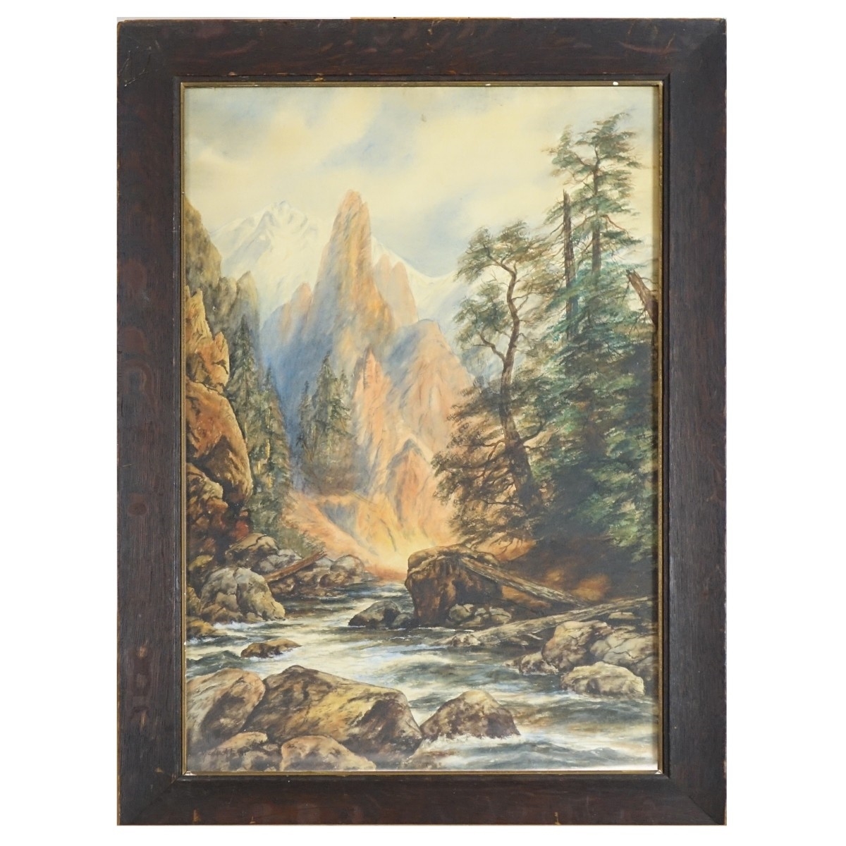 Artwork by Michal A. Earp, American Landscape Scene, Made of Watercolor on Paper