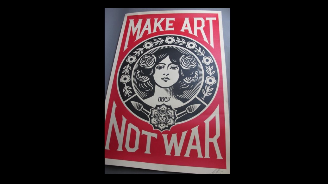 Shepard Fairey | Make art not war (2019) | MutualArt