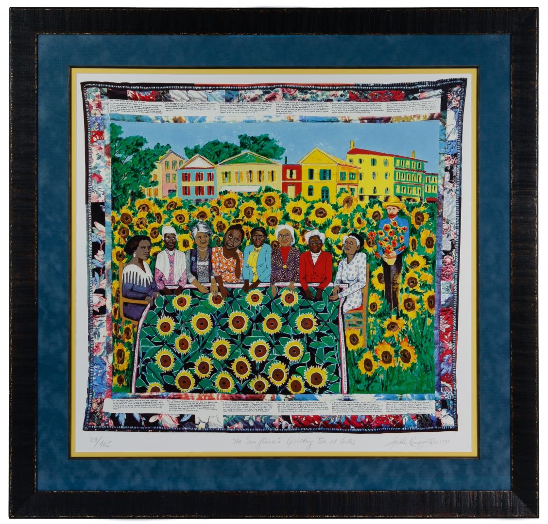 Faith Ringgold The Sunflower's Quilting Bee at Arles (1997) MutualArt