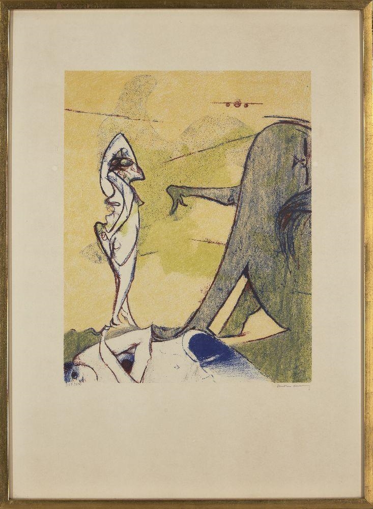 Artwork by Dorothea Tanning, Hommage to Max Ernst, Made of lithograph in colours on wove