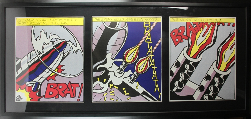 3 Piece Wall Art Roy Lichtenstein 