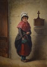 Tronc pour les pauvres by Adolphe Henri Dubasty, 1873