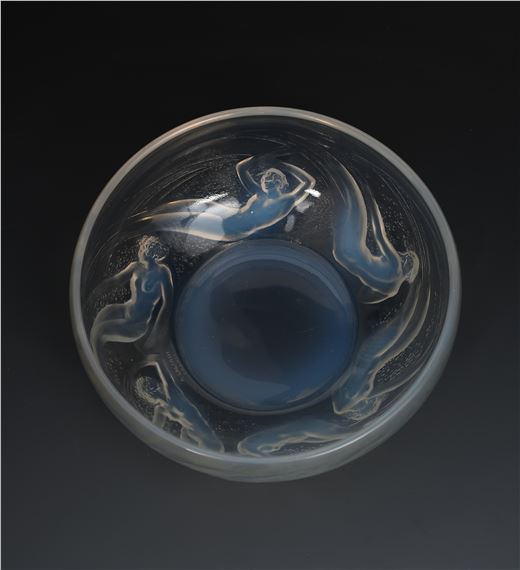 No.381 a Lalique opalescent glass bowl designed by Rene Lalique