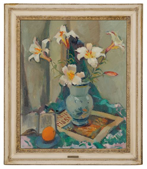 Lena Alexander Still Life of Flowers in a Vase MutualArt