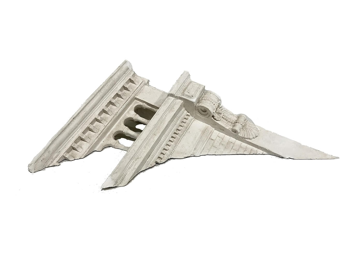 Artwork by John Radford, Tip - for Western Park Path, Ponsonby - Marquette, Made of Plaster