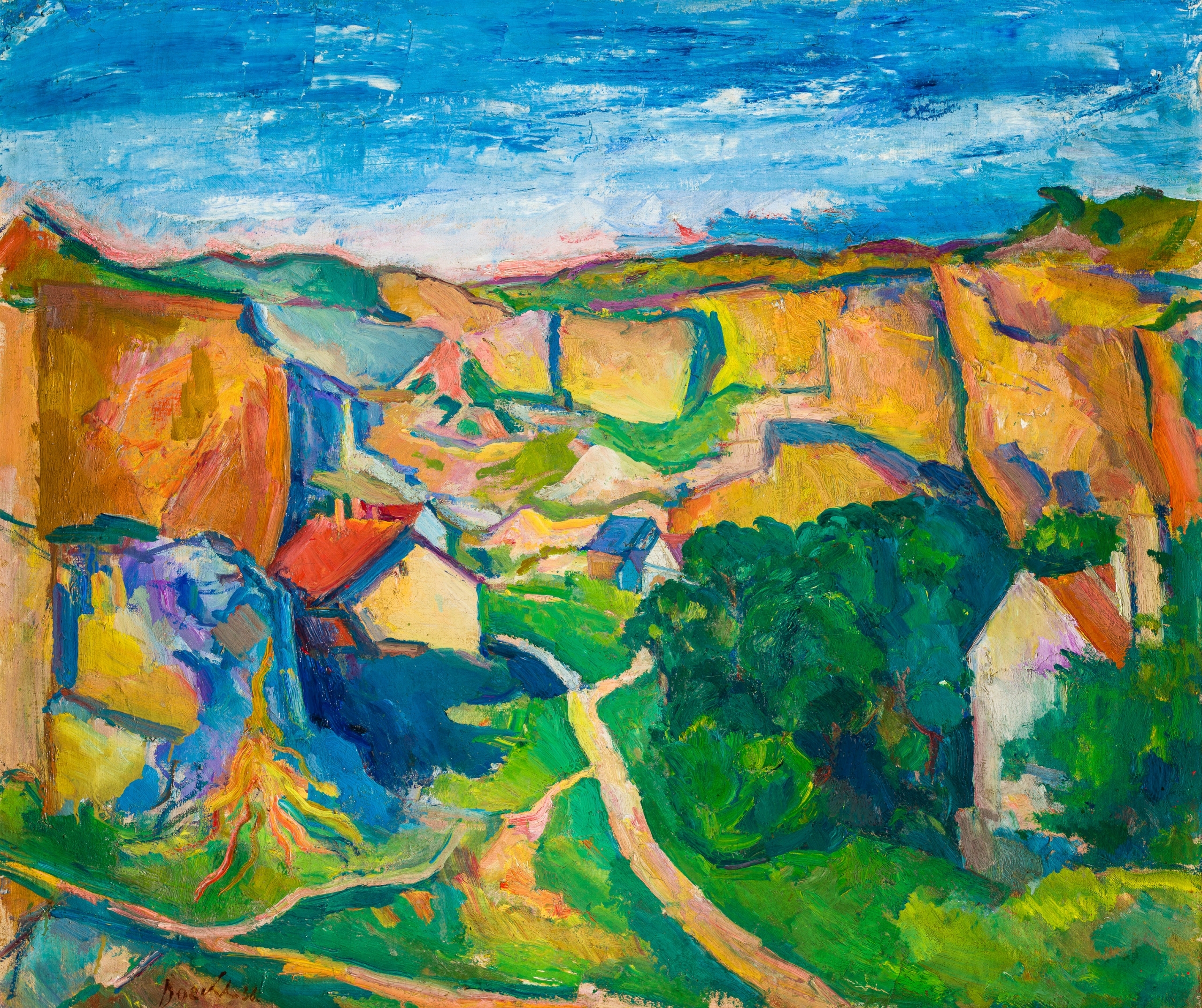 Artwork by Herbert Boeckl, Steinbruch St. Margarethen, Made of oil on canvas