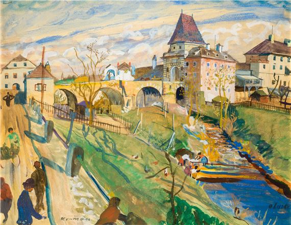 Krumau by Oskar Laske, 1926